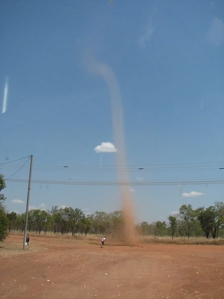 A mini tornado.