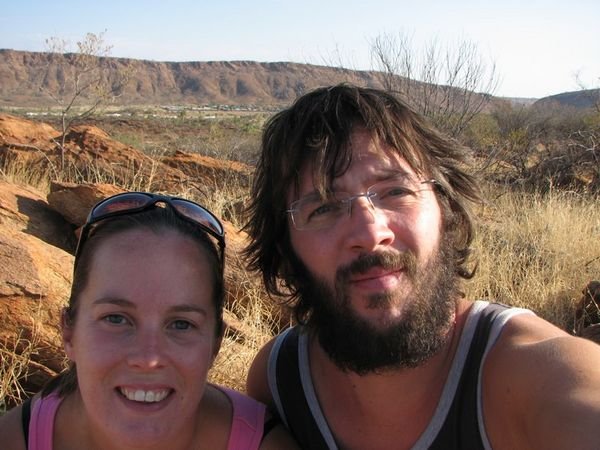 The MacDonnell ranges behind us.
