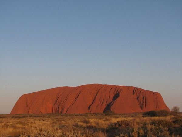 Uluru at 6.20pm.