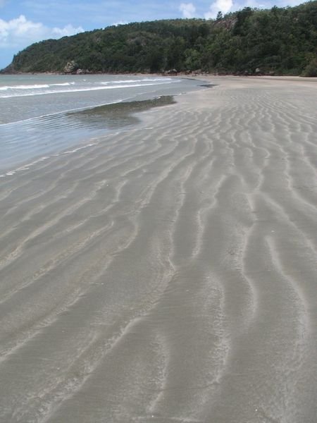 Beautiful sand on Casuarina Beach.
