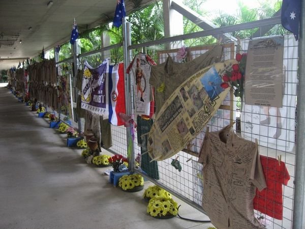 The Steve Irwin Memorial wall.