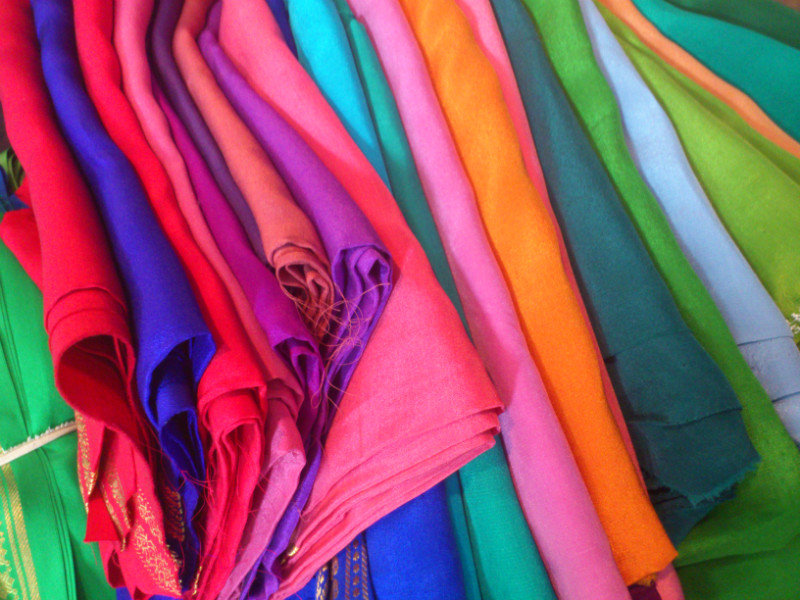 Saris come in beautiful range of colours