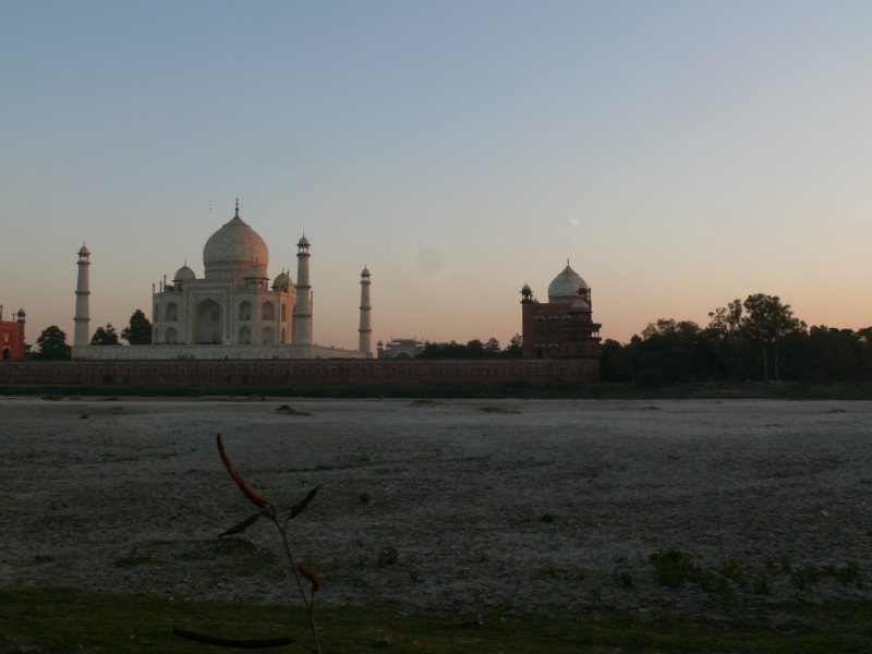 The Taj at sunset