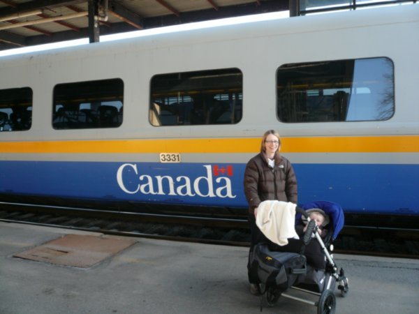 Boarding the train - Ottawa to Toronto