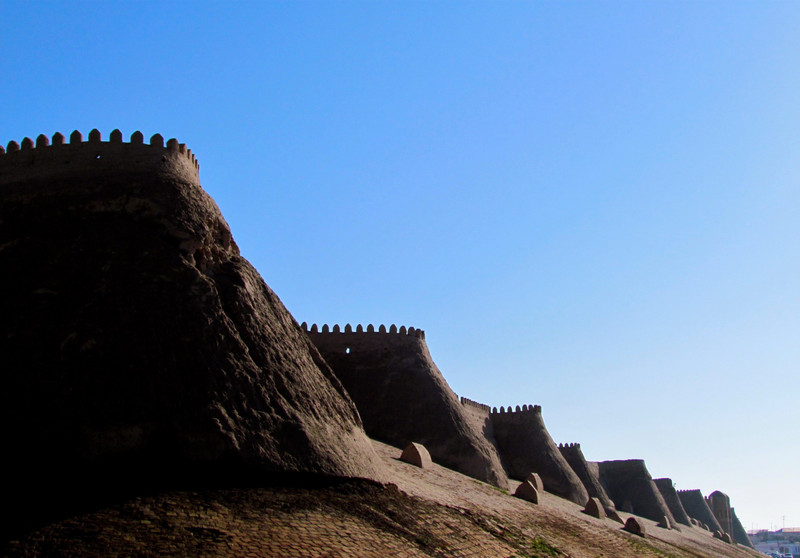 Uzbekistan. 5th Century City Walls of Khiva