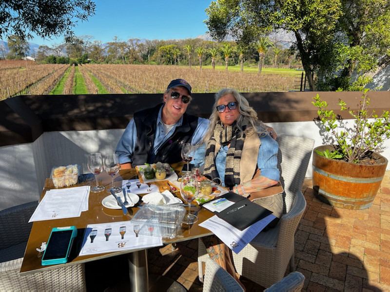 Stellenbosch, JJ & Bill in Wine Country