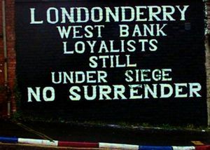 Derry aka Londonderry Sign