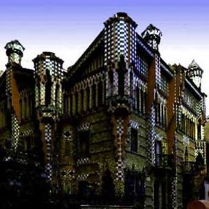 Anton Gaudi's Casa Vinces, Barcelona, Spain