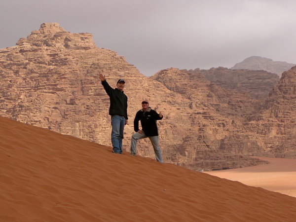 Bernie & Paul in Wadi Rum, Jordan