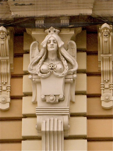 Detail on Art Nouveau Bldg