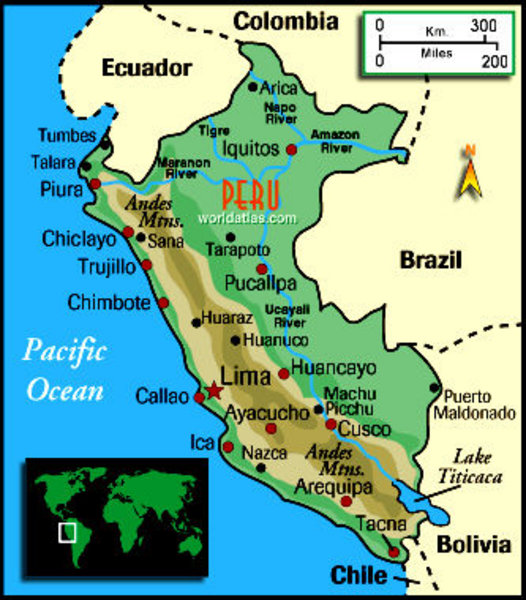 Map of Peru | Photo