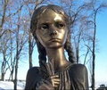 Statue of Girl at Famine Monument