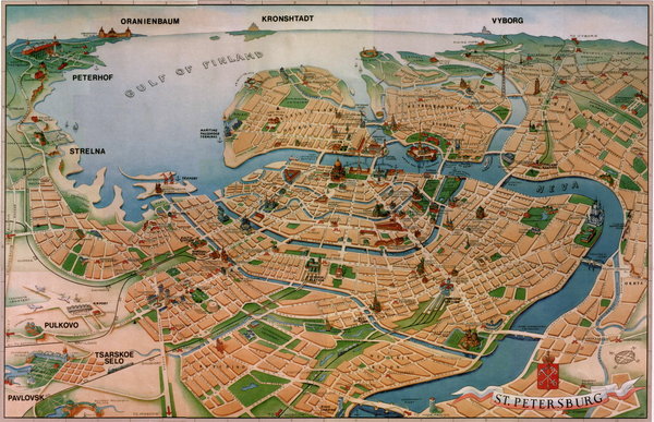 Map of St. Petersburg