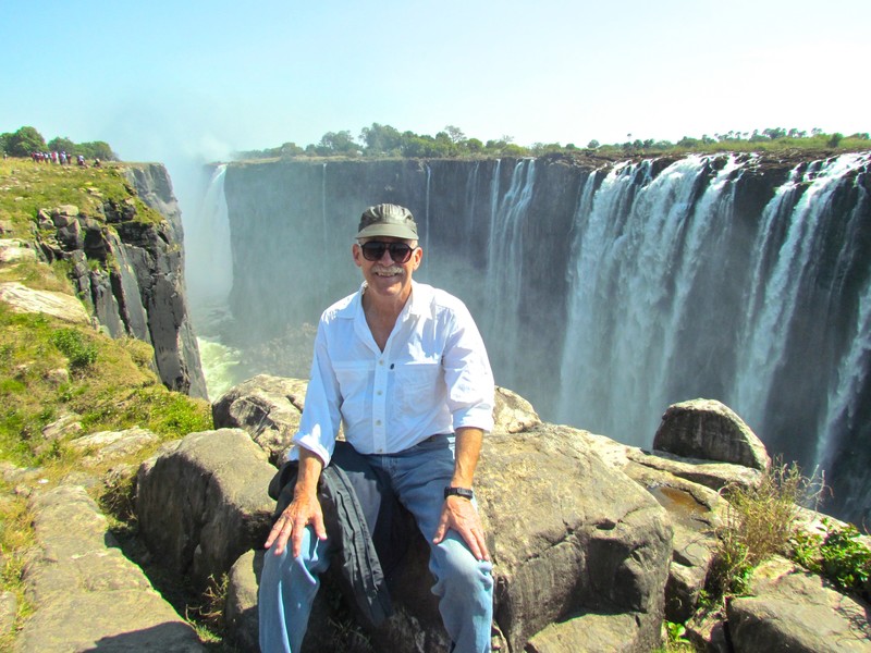 Bernard at Victoria Falls, Zimbabwe