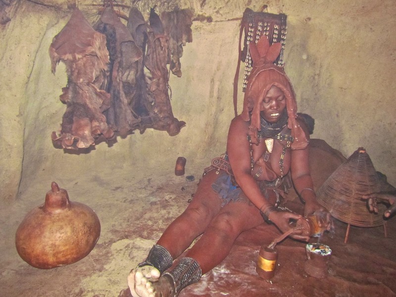 Inside Himba Hut