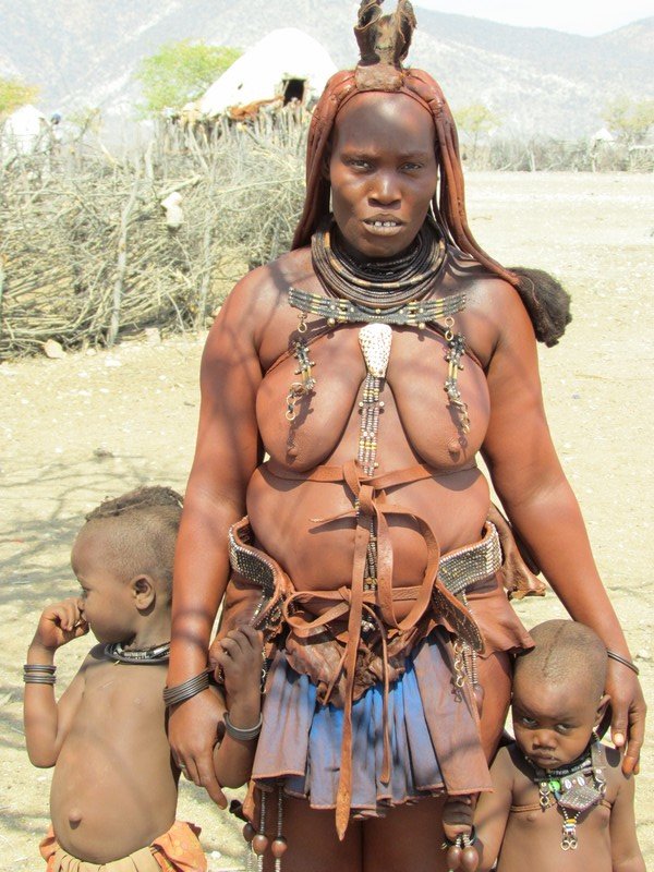 Himba Woman & children