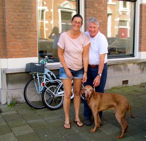 Vera & Marcel w/Noah the Dog
