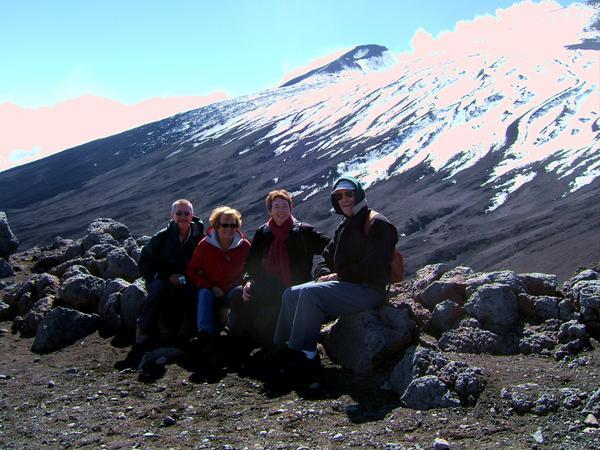 Mt. Etna, The Gang Near Top
