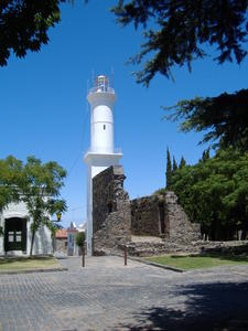 New lighthouse, old wall
