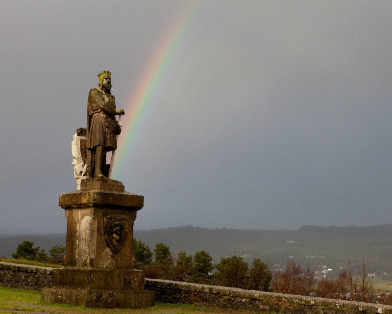 Robert the Bruce with a Rainbow