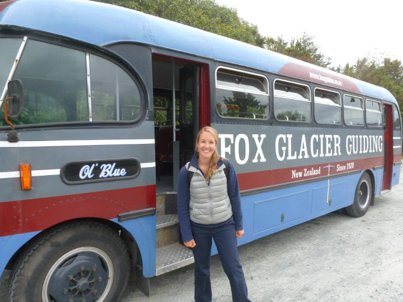 Fox Glacier - retro bus