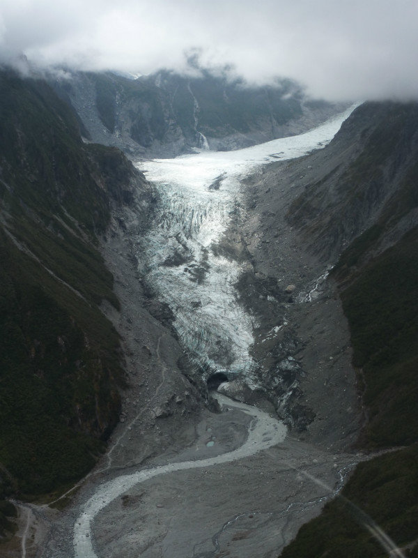 Fox Glacier - from the air