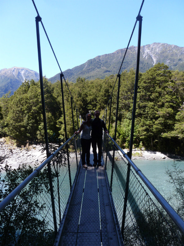 Swing Bridge over blue pools - no jumping this time