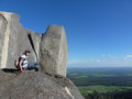 Porongurup National Park - Mark on edge at Castle Rock