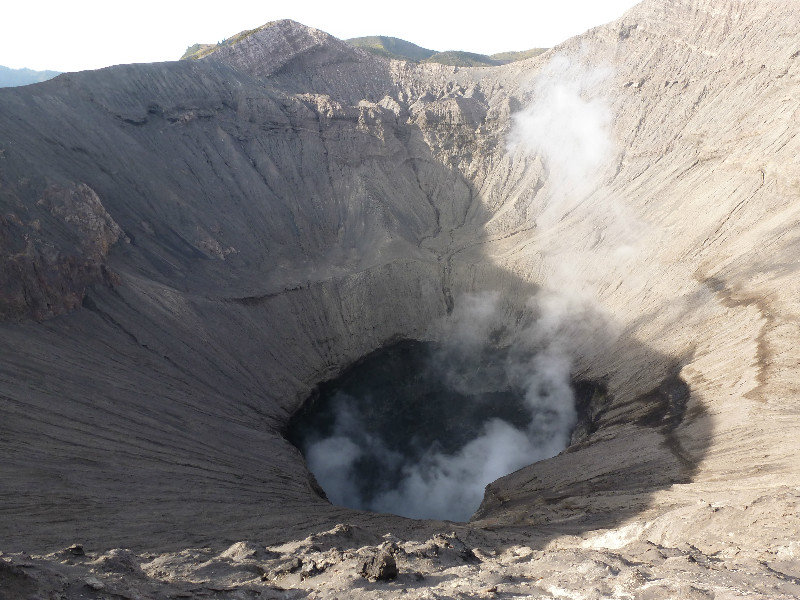 Bromo - the smoking crater