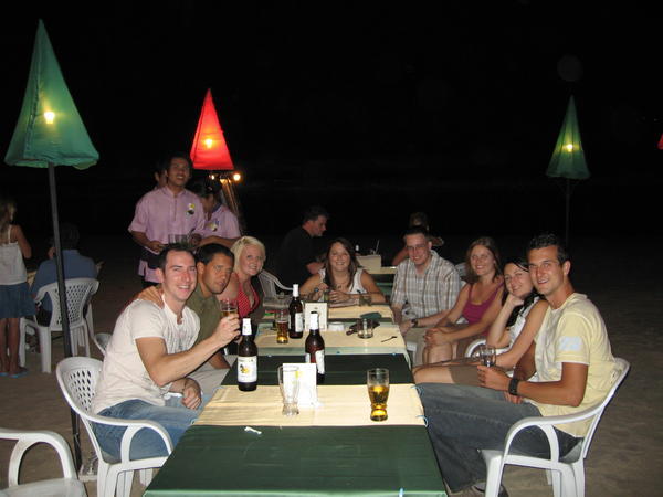 Meal out on the beach