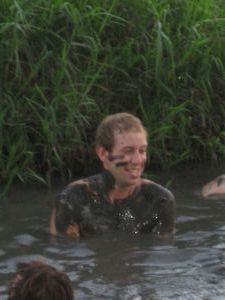 Andy at the mud pools
