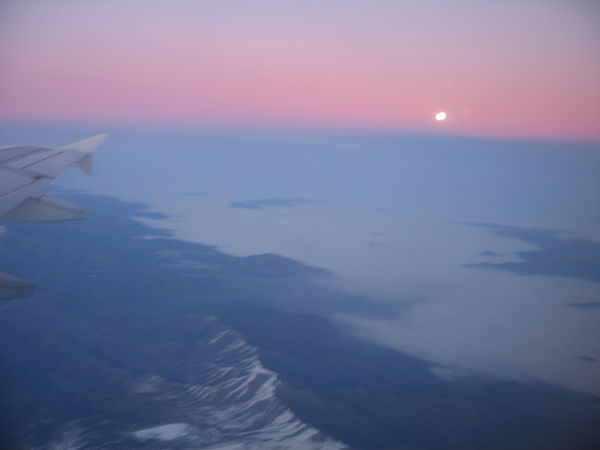 Sunrise over the Andes