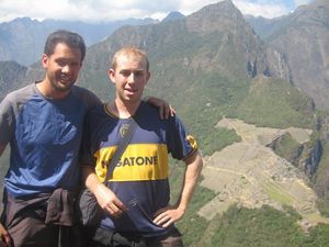 Andy and Fraser on Hyuana Picchu