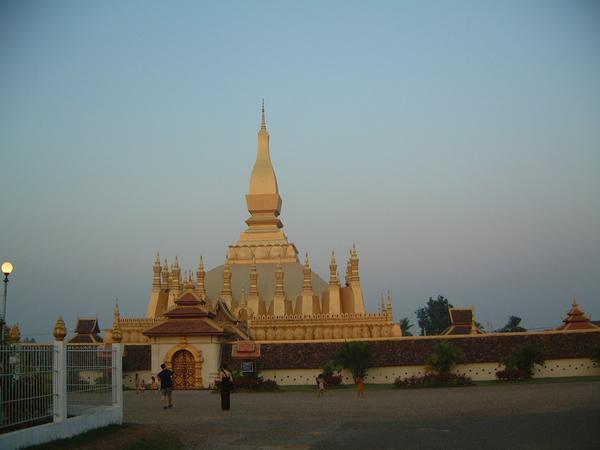 That Luang temple from a distance