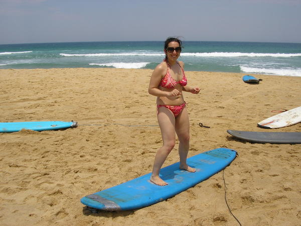 Angela Surfing!