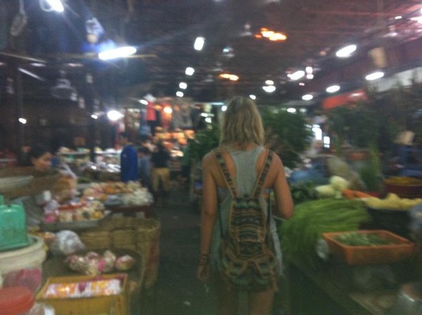 Shopping at the market in Siem Reap