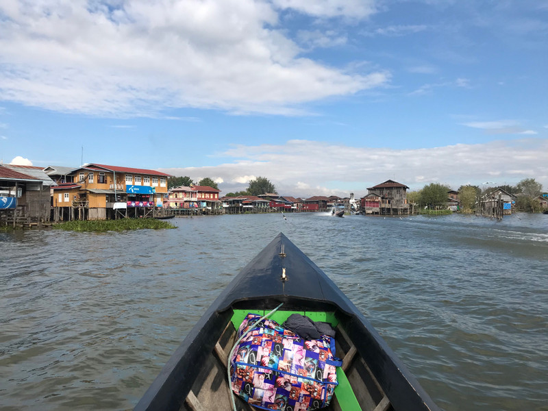 Boating in Inle Lake