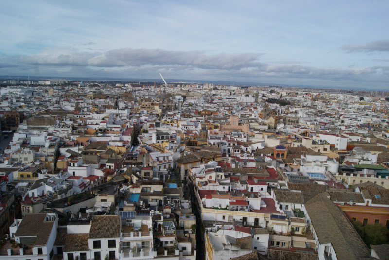 Breathtaking view of Seville from the top