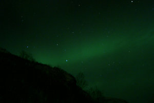 first shot of the northern lights