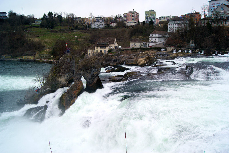 Rhine Falls from the top