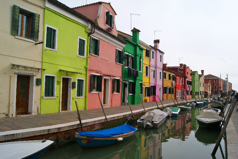 beautiful canal sidewalk