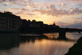 Sunset by Arno River