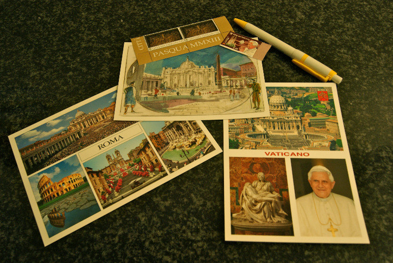 Sending postcards from Vatican!