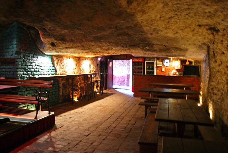 Cave-turned-pub