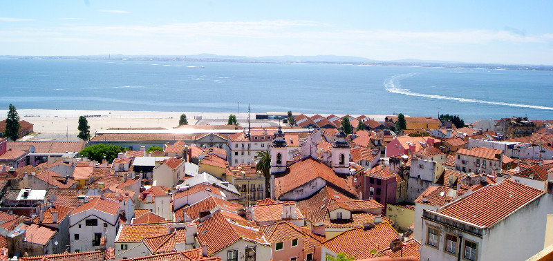 View of the Lisboa beach