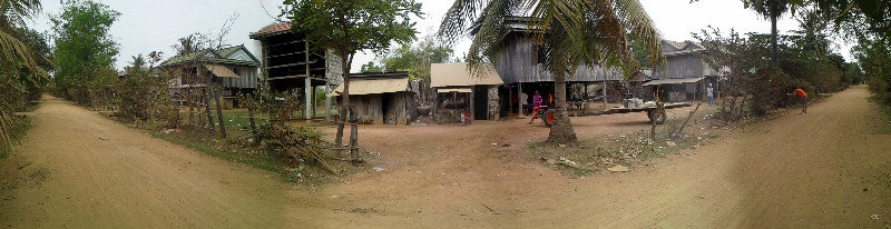 Panorama shot of the village