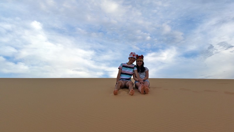 With the dunes