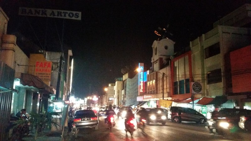 Arriving in Bandung at night