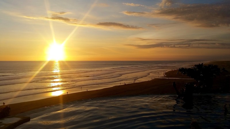 Amazing Sunset by the infinity pool