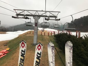 Up the ski lift!